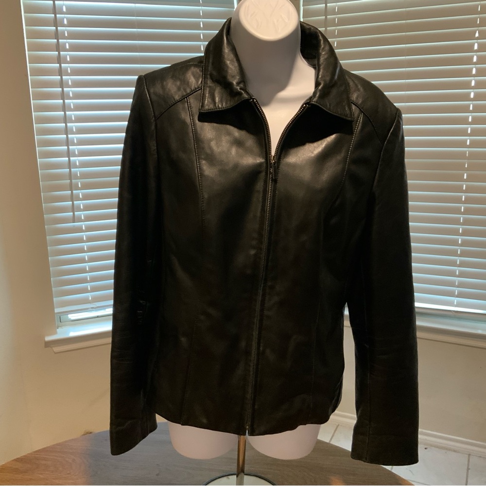 Sonoma Lambskin leather jacket size small